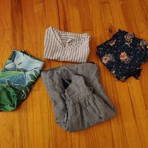 Bundle of 4 toddler dresses and jumpsuit
